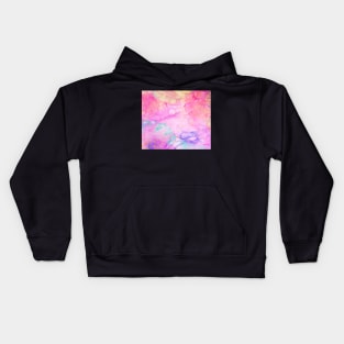 Colorful alcohol ink Kids Hoodie